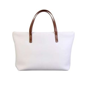 Sac thermique de stockage par Sublimation, transfert blanc avec poignée, sacs sublimés, impression thermique, sac à main personnalisé s