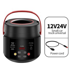 Thermal Cooker Electric Mini Rice MultiCooker Portable Car 12V 24V Cooking Machine For and Truck English Menu 230901