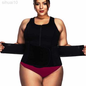 Thermique Néoprène Sauna Gilet Body Shaper Minceur Taille Formateur Body Shaper Big Lady Zipper Sport Top Shapewear Slim Ceinture Corset L220802