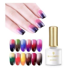 Gel de uñas con brillo térmico, brillo, 3 colores, temperatura, cambio de Color, esmalte de Gel UV, laca, remojo, 3595379