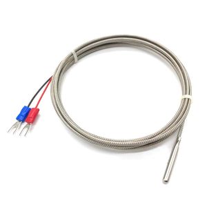 Termocouple Tipo de rosca K 1 ~ 10m Tipo de sonda Braide Braide Sensor de temperatura de temperatura de alambre de braide para controlador de temperatura