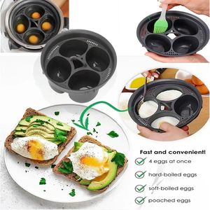 Thermomix Tm5 Tm6 Tm31 Huevos Cazadores furtivos 4 en 1 Molde para cocinar a vapor Olla hirviendo Herramientas de cocina Kit de accesorios para desayuno instantáneo 240307