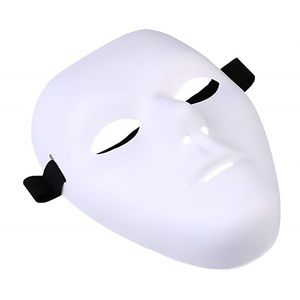 Épais Blanc Mâle Le Masque Fantôme Plein Visage Décoration Artisanat Halloween