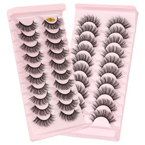 Épais Multicouche Russe Bande Faux Cils Extensions Lumière Douce Fabriqué À La Main Réutilisable D Curling Faux Cils Accessoire De Maquillage Pour Les Yeux 8 Modèles DHL