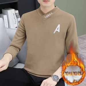 Camisetas, bufandas, cuellos, pantalones abrigados para hombres, camisetas para hombres de manga larga gruesas y afelpadas y venta al por mayor de ropa para comercio exterior