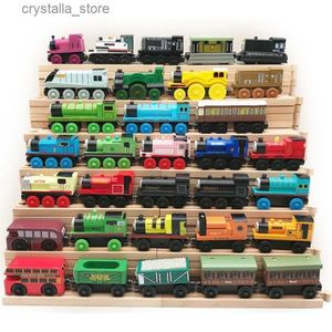 Thomas y sus amigos, juguetes de tren de madera, juguetes magnéticos conectables, trenes de pista, juguetes para niños y niñas, juguetes educativos para bebés L230518