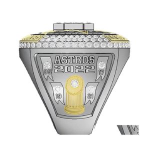 Tres anillos de piedra 20212022 Anillo del Campeonato Mundial de Béisbol de Houston de los Astros No.27 Altuve No.3 Fans Tamaño de regalo 11 Joyería de entrega de gota DHS9A