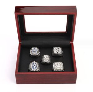 Tres anillos de piedra 5 piezas 1971 1977 1992 1993 1995 Anillo de campeonato de vaqueros Tamaño 11 Recuerdo Hombres Regalo de fanático Venta al por mayor Joya de entrega Dhxhf