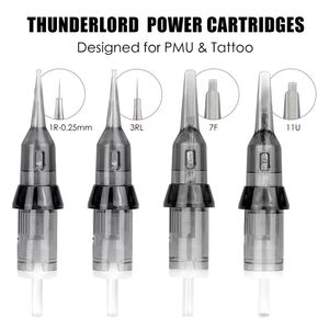 Thunderlord Power Tattoo Needle Liner Shader Cartouche de maquillage permanente 1R 7F Pour Universal Machine Pen est 220316