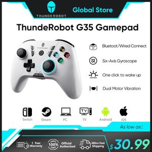 ThundeRobot G35 Bluetooth manette de jeu sans fil filaire contrôleur de jeu de vibration bouton Turbo Burst pour Windows PC Smart TV Joysticks 231220