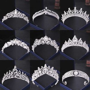 Tiaras Crystal Righestone mariage couronne couleurs couleurs mariées et couronne accessoires de coiffure de coiffe