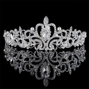 Tiaras Gorgeous Wedding Hair Accessories Tiara nupcial Princess Crown Tiaras y coronas Austria Crystal Heart Wedding Party Jewelry Z0220
