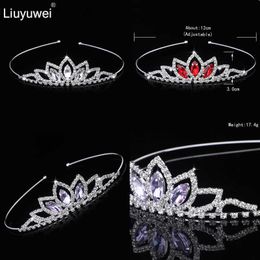 Diadèmes Enfant Filles Cristal Diadème et Couronne Bandeaux De Mariage De Mariée Prom Couronne Bandeau Princesse Cheveux Ornements Casque Z0220