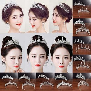 Tiaras Princess Crystal Tiaras and Crowns Headband Kid Girls Love Bridal Prom Crown Wedding Party Accessiories Hair Jewelry Z0220