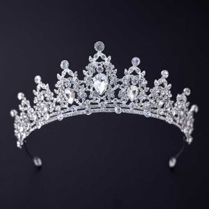 Tiaras Tiaras Silver Color Crowns and Tiaras Hair Accessories For Women Wedding Accessories Crown For Bridal Crystal Rhinestone Diadema T