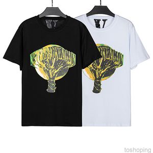 Tide Brand High Street T-shirt pour hommes Creative Big v Printing Loose All-match Cotton Men's and Women's Round Neck Short Sleeves1