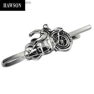 Clip Clips Hawson Motorcycle Match Clip Tie pour hommes Tie Bar pour jeune garçon Tie Bar Clip Mens Mens Bijoux de mode Y240411