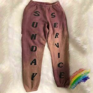 Tie Dye Sunday Service Jogging Pantalons Hommes Femmes Cpfm Pantalon Épais Matériel Cactus Plante Marché Aux Puces Pantalon T220721