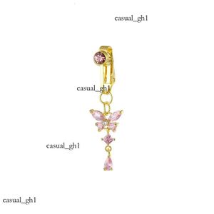 Tiffanyrly Luxury Trendy Design Ball Bell Navel Belly Rings For Girl Fashion Body Bijoux Boulais Bouton Crystal Diamond Navel Ring Piercing 511