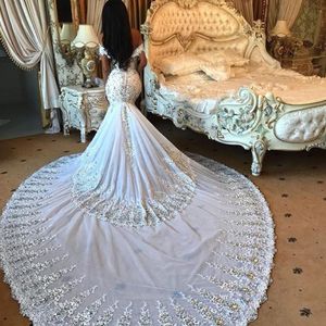 Intemporel Fascinant Robe De Mariée Sirène De Luxe Strass Cristal Perlé Appliques Robe De Mariée Dubaï Magnifique Hors Épaule Robes De Mariée