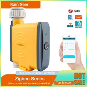 Temporizadores Rain Seer Tuya Zigbee jardín hogar riego temporizador Wifi temporizador de agua teléfono móvil control remoto