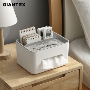 Tissue Boxes Multifunctional Box Cover Napkin Holder Home Office Remote Control Storage Wipes Case Desk Organizer 220523gx