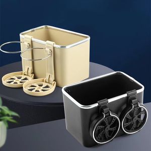 Cajas de pañuelos, servilletas, caja de almacenamiento para coche, estante de papel multifunción, portavasos interior para bebidas, reposabrazos creativo, dispensador de caja de gama alta 230626