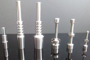 kit de colector de uñas de titanio original bong de vidrio clavo de titanio para cúpula de tazón de unión 10 mm 14.4 mm 18.8 mm para elegir adaptador de titanio