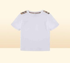 Toddler Boys Summer White T-shirts For Girls Child Designer Brand Boutique Kids Clothing Wholesale Luxury Tops Vêtements AA2203161646297