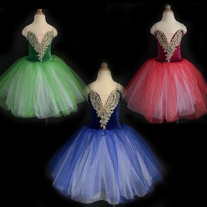 Toddler Romantic Ballet tutus robe enfants Long Ballerinas Dancing Clothing Girls Tutu Dress Jazz Kids Dancewear Costumes 240426