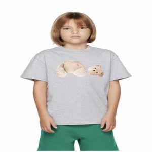Camiseta para niños pequeños Ropa de bebé Pantalones cortos Manga para niños Ropa de diseñador para niños Crianza de los hijos 1-15 años Niñas Niños Camiseta Marca de lujo Letras de verano Oso Negro Blanco Azul Rosa 11