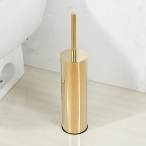 Toilet Brushes Holders 304 Stainless Steel Toilet Brush Gold Bathroom Cleaning Tool brush Holder With Toilet Brush 231025