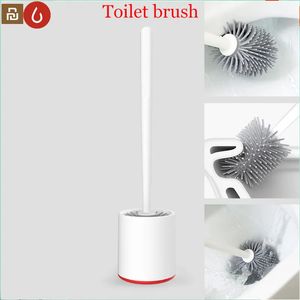 Original Yijie TPR brosses de toilette et support nettoyant ensemble Gel de silice salle de bain sur pied pour Xiaomi MI outil de nettoyage à domicile 231012