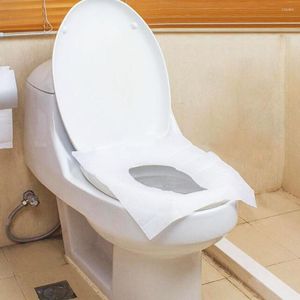 Housses de siège de toilette 10 pièces/sac tapis de couverture jetable de voyage tampon de papier imperméable ensemble d'accessoires de salle de bain