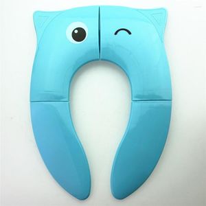 Cubiertas de asiento de inodoro Estera para niños Lavado de agua plegable Viaje Bebé sentado Círculo Accesorios Portátil