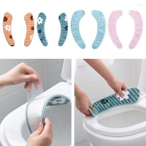 Toilettensitzbezüge Universal Plüsch Winterbezug Matte Weiche Warme Klebepads Kissen Badezimmer Closestool Deckel Zubehör