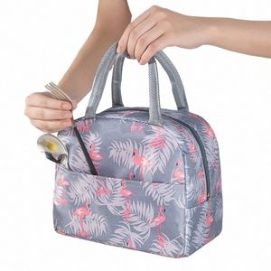 Artículos de tocador Bolsas de almuerzo con aislamiento Carto Thermal Heat Lunch Tote Picnic Food Preservati Bag Cooler Ice Pack Lunch Box Bolsa de almacenamiento v4Cn #