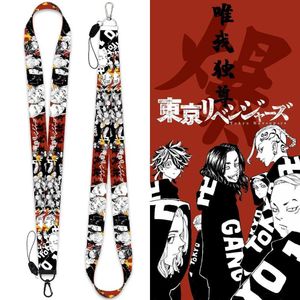 LLavero de Tokyo Revengers, accesorios de Anime, correa para el cuello, cuerda de cadena para teléfono para trabajo móvil, bolsa de tarjeta de identificación, cordón, regalo de joyería de dibujos animados G1019