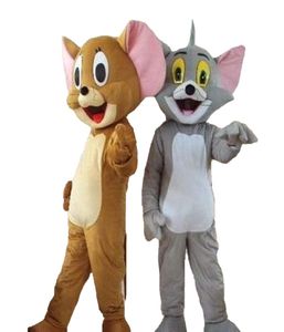 Tom et Jerry Mascot Cat Mascot Mouse Mascot Costume Taille adulte 8888204