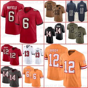 6 Baker Mayfield 13 Mike Evans Tom Brady Jersey de fútbol Chris Godwin Devin White Rob Gronkowski Lavonte David Vita Vea Antoine Winfield Jr. Tristan Derrick