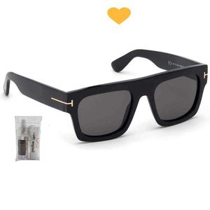 Tom Fords Tf Gafas de sol para hombre Marcas de diseñador Moda Lujo Al aire libre Verano Fausto Geométrico con kit de cuidado de ojos Iwear T8st6qhv6QHV