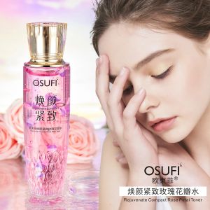 Tónicos OSUFI Radiant Reafirmante Pétalo de rosa Agua Flor Esencia secreta Maquillaje Agua Tónico facial Cuidado de la piel facial para mujeres Productos de belleza