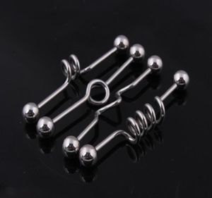 Barre de langue T02 40 pièces mélange 4 styles bijoux de corps en acier inoxydable langue stud langue industrielle barbell2626589