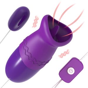 Langue Oral léchage oeuf sautant vibrateur femmes vagin balle jouet g-spot Clitoris stimulateur jouets pour adultes 18 Sex Shop