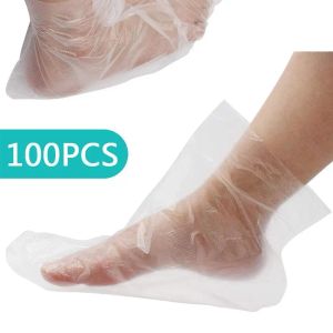 Outil 100pcs / pack Cover à pied jetable chaussures transparentes en plastique couvrent les sacs de thérapie de thérapie de cire de bain paraffine
