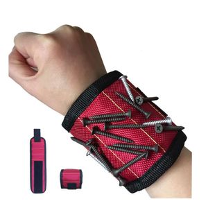 Sac à outils 5 bracelet magnétique poche ceinture pochette visserie travail aide marqueur stockage bracelet aimant outil bois bricolage 221128