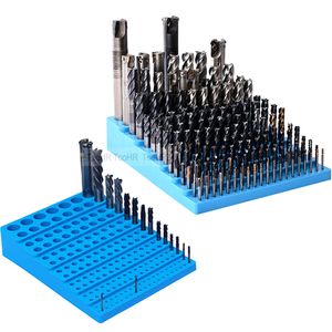 Tool Box 187 Grid Milling Cutter Storage Drill Bit Tray 3 25mm Diameter Router Bits Organizer Placement Toolbox 230816