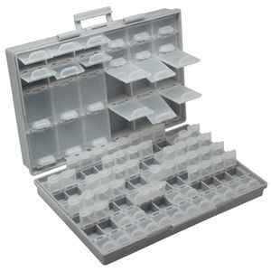 Boîte à outils Aidetek SMD résistance de stockage condensateurs assortiment boîte kit laboratoire électronique cas organisateurs plastique BOXALL96 221128