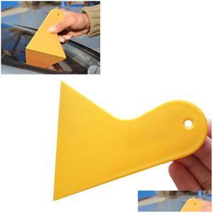 Pièces d'outils 1PC Small Scraper Scraper Foil Triangle Jaune Triangle Mobile Phone Film MTI-PURPOSE ACCESSOIRES MADÉS DROP DIVRIR