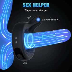 Outil anneau vibrant 10 anneau vibration mâle retard éjaculation anneau clitoris vibratrice masturbation sex-jouet pour hommes